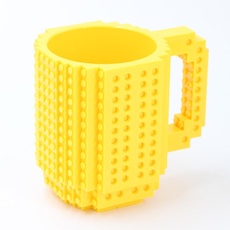 Building Blocks Mugs DIY Block Puzzle Mug Children Toy Assembly Mug Coffee Cup