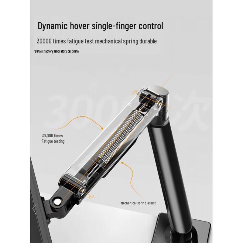 Single Monitor Desk Mount with Mechanical Spring Arm