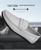 Men's Large Size Leather Slip-On Driving Shoes, Soft Sole, Sizes 45-46.