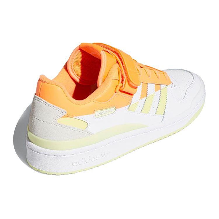 adidas Forum Low Premium Screaming Orange Unisex Sneakers Yellow-Tint-Cloud-White FY8020