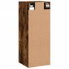 Wall Mounted Cabinet Smoked Oak Finish 34.5 x 34 x 90 cm