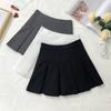Pleated Skirt Women Spring and Summer Skirt Black Short Skirt High Waist A Umbrella Skirt