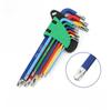 Color Allen Key Set L Wrench Kit For Allen Screw 9PCS Inner Hexagonal Wrench 1.5mm To 10mm Hexagon Spanner Bicycle Repair Tools