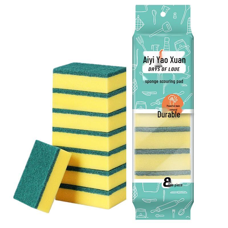 8-Pack Sponge Scouring Pads