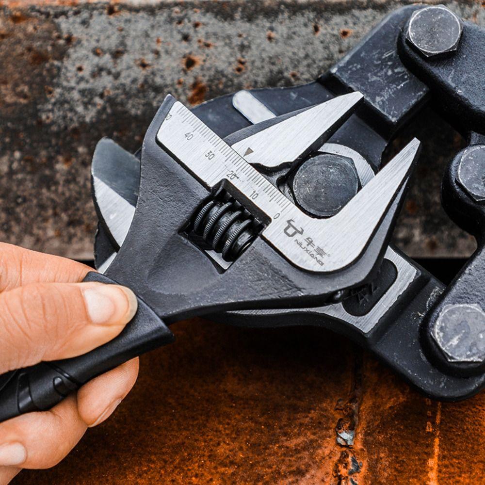 

Anticorrosion Bathroom Adjustable Wrench High Hardness Open-end Wrench Hexagonal Screw 6 inch
