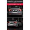 ModelY 2024 Rear Bumper LED Fog Lights Streamer Turn Signal Lamps Tail Lights For Tesla Model 3/Y 2017-2023 Auto Exterior Parts