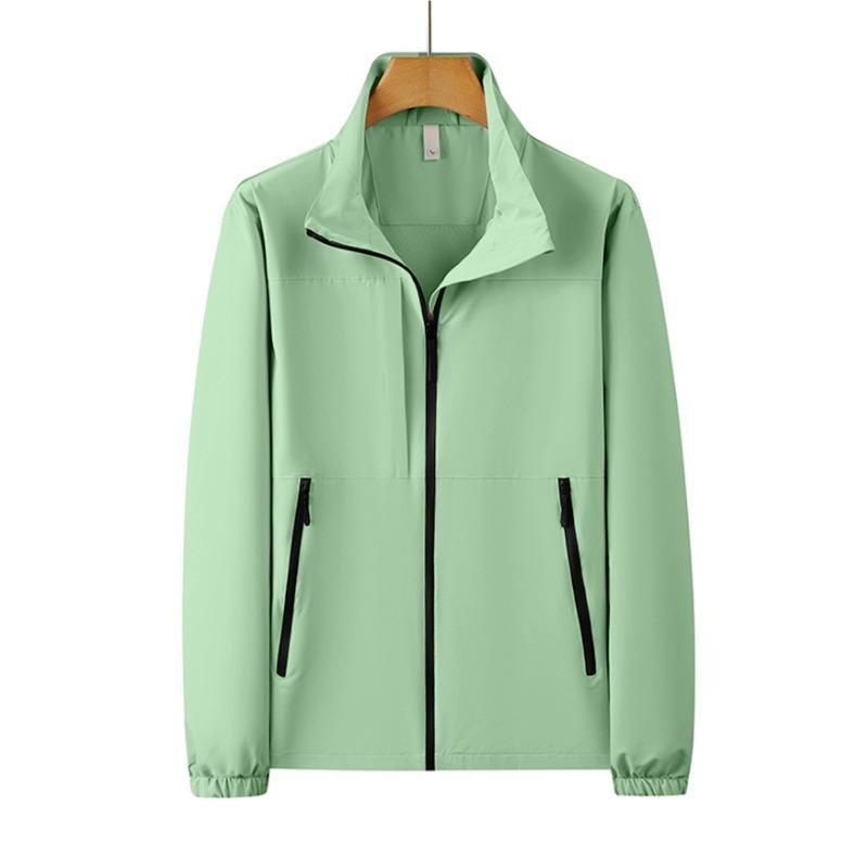 

Men s Outdoor Leisure Sports Zipper Mountaineering Clothing Spring and Autumn Clothing Waterproof Cardigan Jacket XXXL зелений
