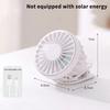 Adjustable Clip On Mini Fan Low Noise Mini Solar Powered Fan Convenient Portable Solar Fan  Camping
