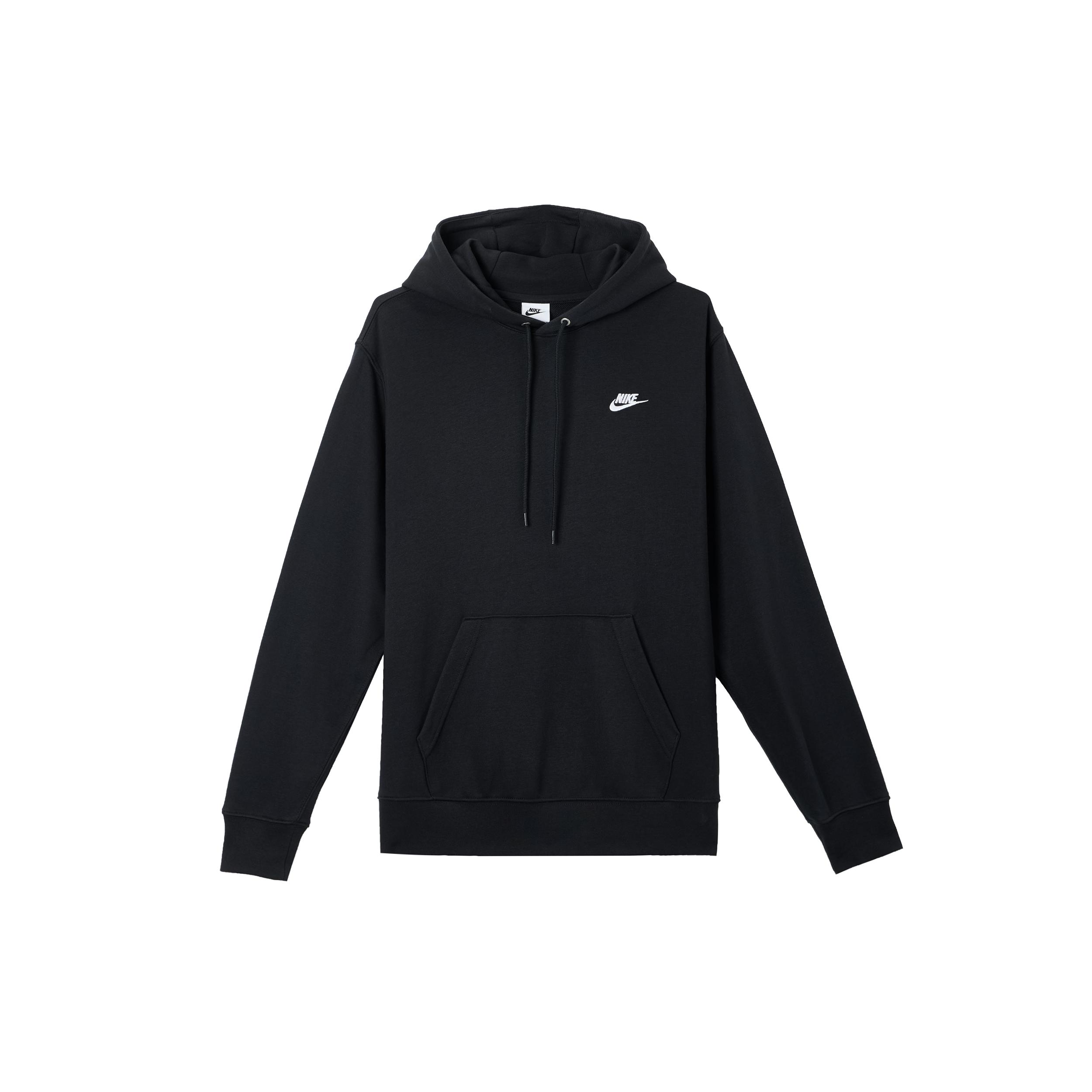 

New Nike Club Sweatshirt Men s Black/Black/White FN3867-010 XL