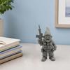 Ornamenti per Albero di Natale Nanetto Soldato Stampato in 3D Yousheng, Statue Resistenti all'Acqua, al Sole e alla Pioggia, Miniatura Armata per Esterno Interno