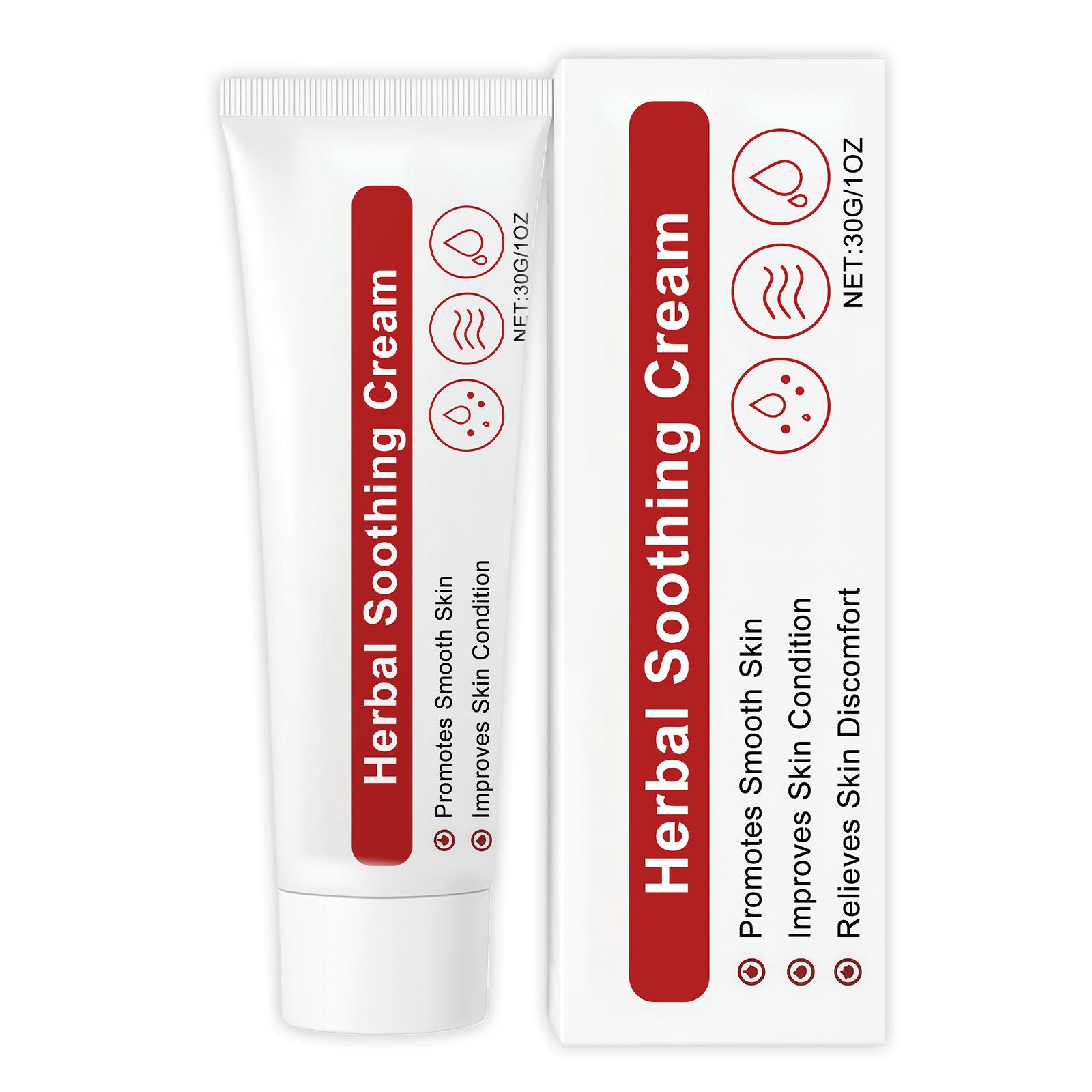 

Herbal Soothing Cream for Body and Joint Care Promotes Smooth Skin Improves Skin Condition Relieves Skin Discomfort Suitable for External Use 30g One Size