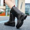 New Rain Shoes Women's Bundle Water Shoes Fashion Medium Tube Rain Boots Students Wear Work Waterproof Glue Shoes Women