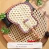 Summer Straw Fan, Hand-Woven Traditional Hand-Held Summer Fan, Banana Leaf Fan, Chinese Style, for Babies and Children, Household Use