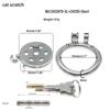 Stainless Steel CB Purity Device: Cat Paw Chastity Lock with Tube for Men