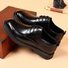 Fashion British Leather Business Men's Dress Shoes Spring Autumn Soft-soled Man Designer Casual Shoes Fashion Increase Men Wedding Shoe