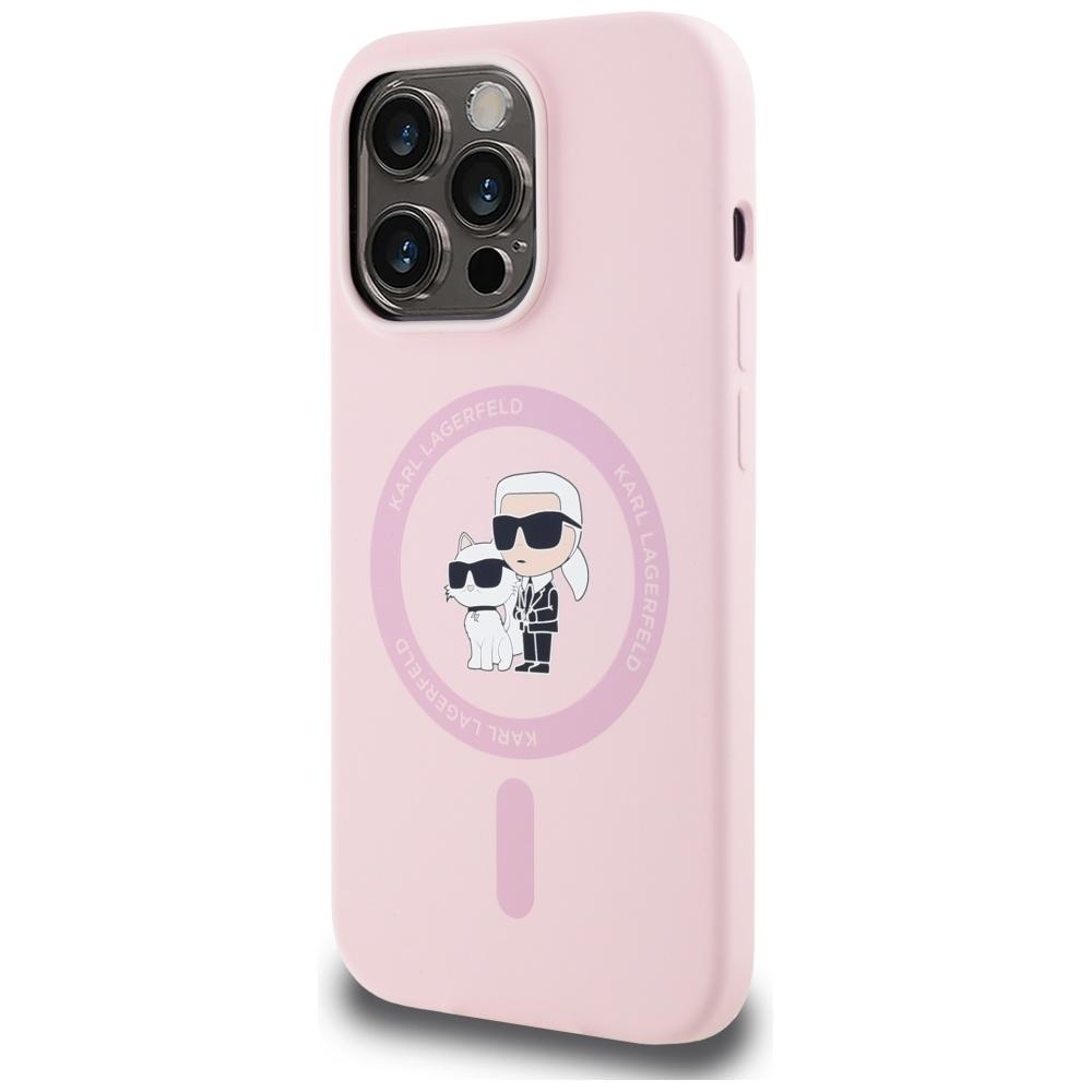 Etui für iPhone 14 Pro Max Karl Lagerfeld MagSafe Różowe