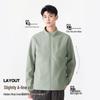 MINISO Men's Winter Stand-Collar Padded Jacket with Letter Print