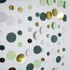 New Paper Circle Garland Banner Round Dots Colorful Colorful Dot Garland Hanging Party Garland Wedding Decorations
