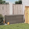 VidaXL Garden Storage Box and Wheels, Tool Chest, Storage Furniture, Patio Terrace Organizer, Grey 365318