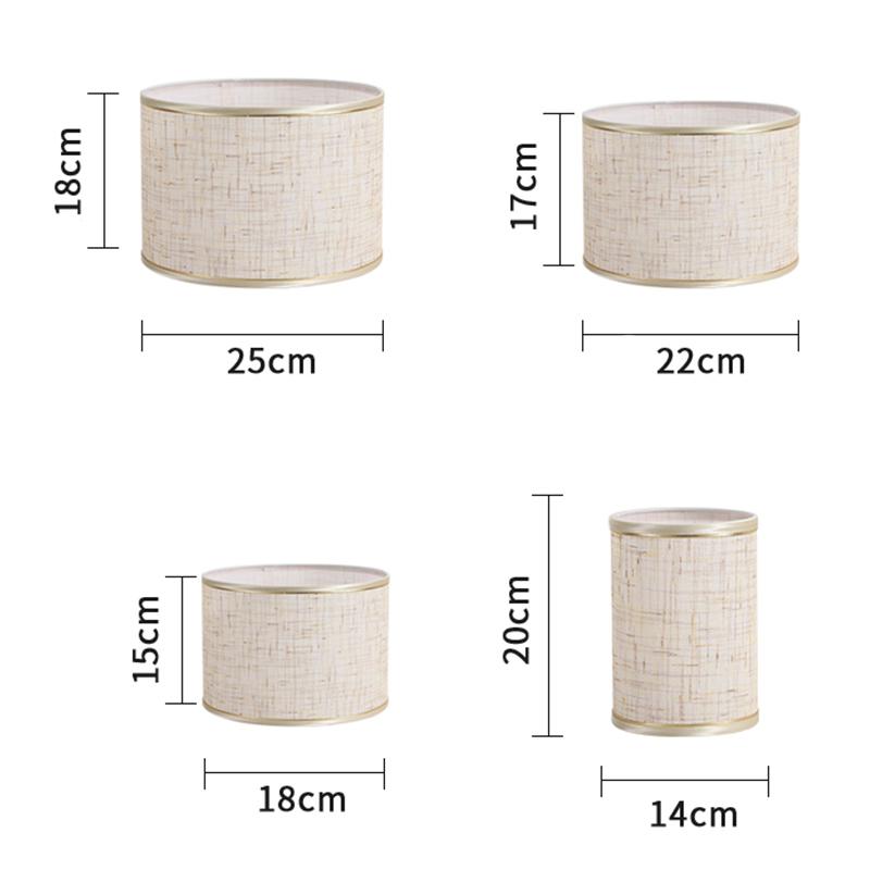 Modern Table Lamp Shade E27 Linen Fabric Lampshade Chandelier Bedside Lamp Floor Light Cover Home Decor Fabric Table Lamp Cover