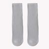 Korean-Style Candy Color Mid-Calf Cotton Socks for Girls and Babies - Thin, Double Needle, Spring & Autumn Piled Socks