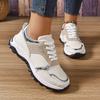 Fashion Women's PU Leather Platform Sneakers Crystal Decoration Platform Sneakers Plus Size Non-slip Casual Walking Shoes 2025 43