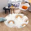 Round Rug – Washable  Fun Floor Mat for Kids Room, Bedroom or Living Room, Ideal Under Swivel Chairs