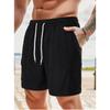 Pantaloni Sportivi Estivi a Laccio Monocolore Velluto a Coste Semplici Pantaloncini a Cinque Quarti Pantaloncini da Uomo Multitasche Pantaloni Casual Pantaloncini da Uomo