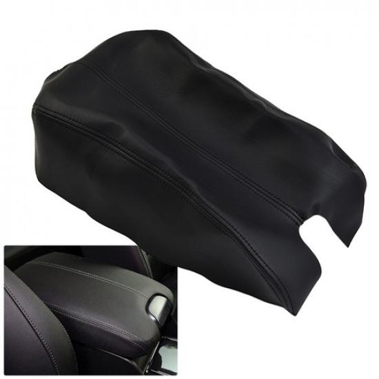 Replace Car Leather Armrest Center Console Cover For Honda Accord 08-12 Black