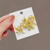 Damenbrosche Osmanthus-Form Retro-Stil Anstecknadel Anzüge Mäntel Pullover Dekorative Anstecknadel Pendler Dating Accessoire