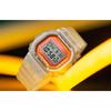 G-Shock Summer Ice Cream Color Semi-Transparent Quartz Movement Resin Strap Watch Men watches Orange DW-5600LS-7