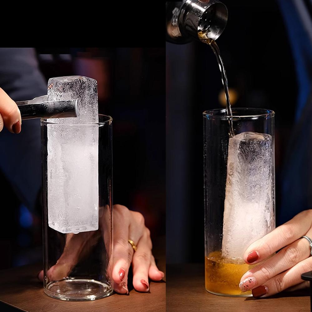 Ice Cube Tray Silicone Ice Cube Mold Long Square Ice Cube Maker Ice Tray Rectangular Ice Mould Ice Cream Tools Kitchen items