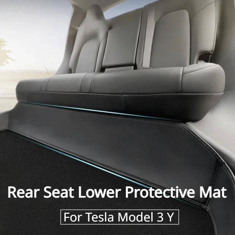 Leather Protective Pad for Tesla Model 3+ Highland 2024 Model 3 Model Y Underseat Felled Surface Is Stain and Scratch Resistant