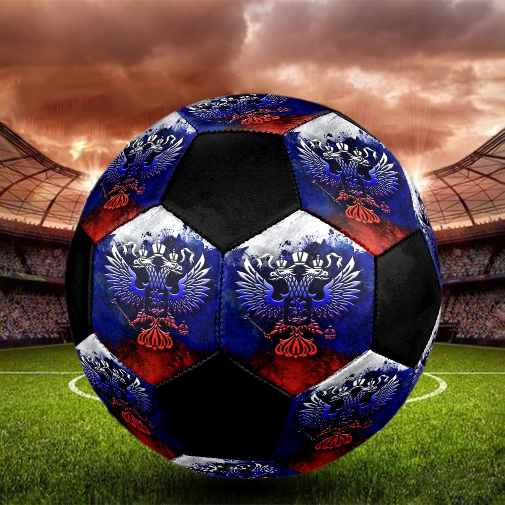 Russian Double Indoor Soccer Ball Colorful Machine Stitched PVC Size 5 Team Training Competition Ready Durable High-Bounce Cool Sports Gift
