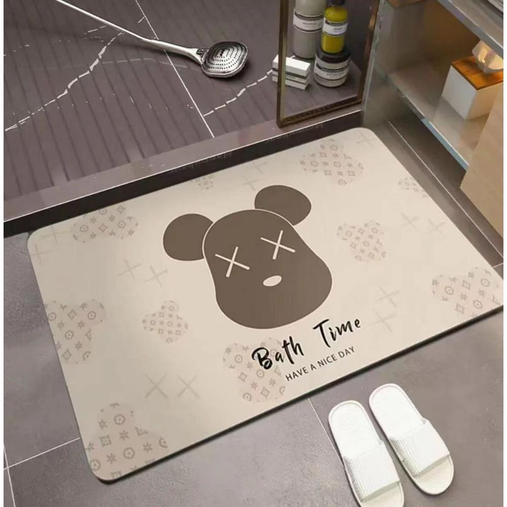 Soft Diatom Mud Bathroom Absorbent Mat Toilet Toilet Door Mat Household Non-slip Toilet Mat
