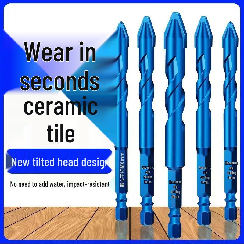 Crooked Head Eccentric Super Hard Alloy Drill Bit for Tile and Stone