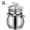 4L Oil Filter Pot Stainless Steel Lard Strainer Cooking Oil Strainer Grease Keeper Storage Container Oil Bottle Kitchen Tools