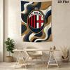 Ac Milan Crest Emblem Threepiece Set 1 Duvet Cover 2 Pillowcase Without Core Duvet Cover And Pillowcase Bedding Set Christmas Birthday Gift