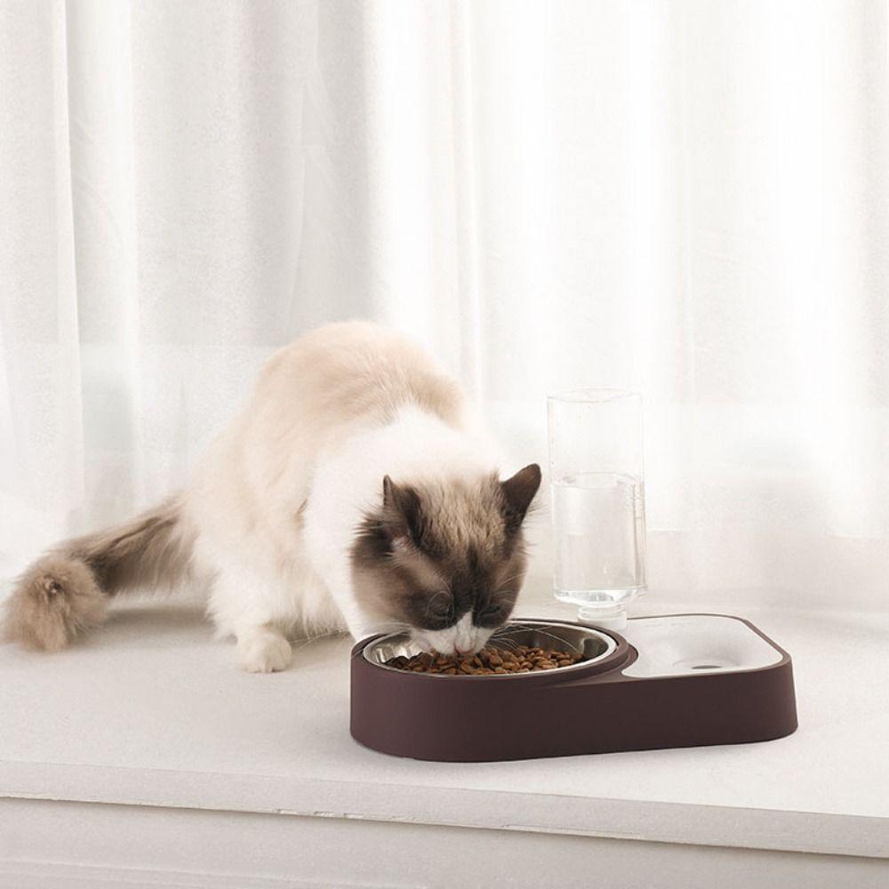 Anti-Flip Cat Bowl Waterproof Food Basin Food Bowls Slow Feeder  Dog  Food