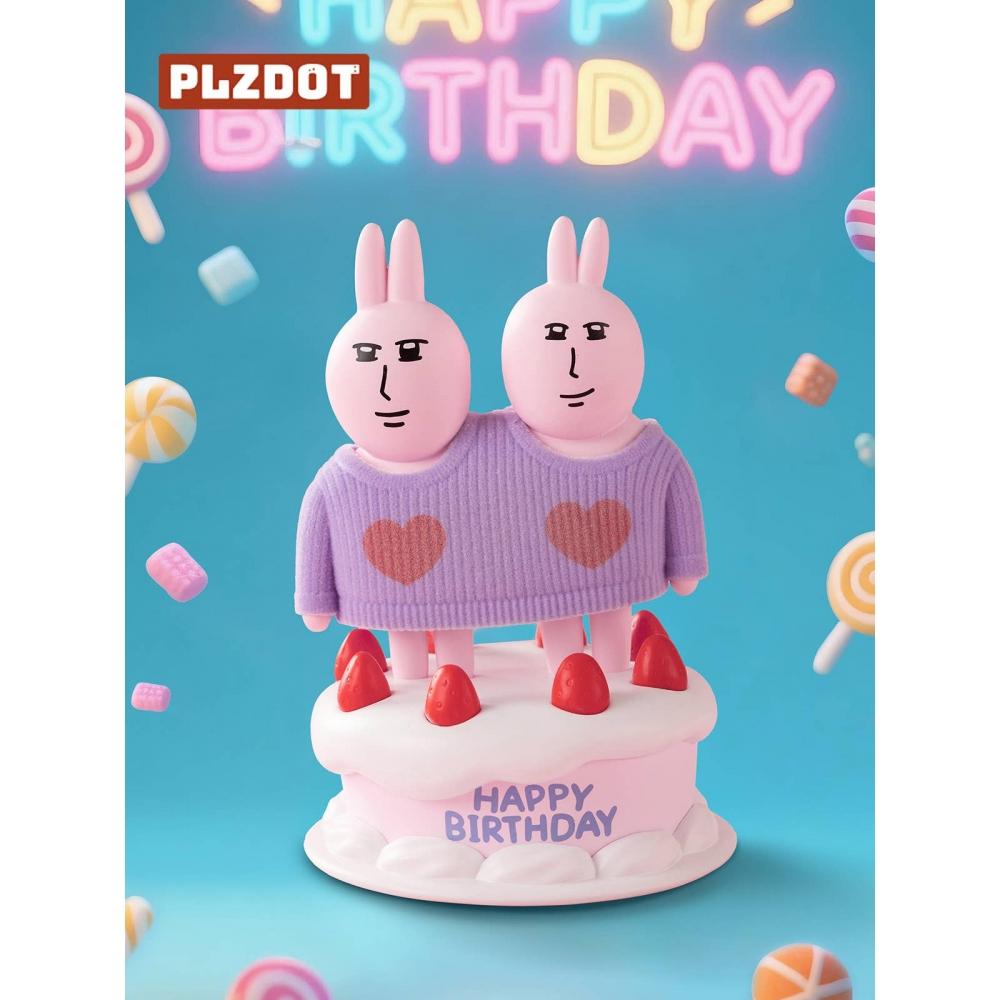 Null Plzdot Pink Rabbit Happy Mind Series Blind Box 1Box 6pcs
