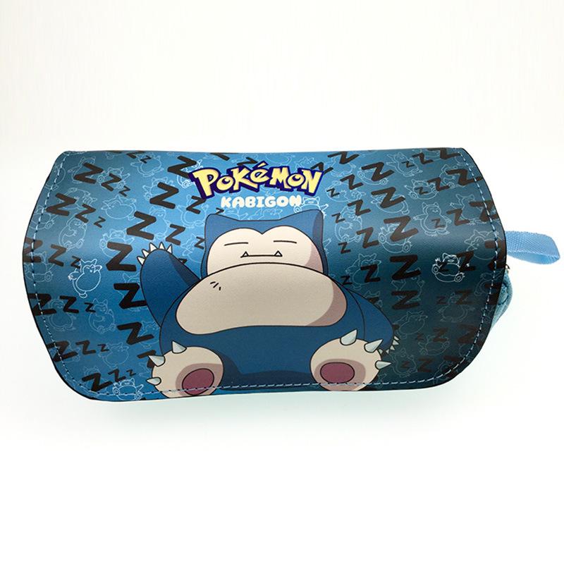 Large Capacity Pokémon Pencil Case for Students - Cartoon Anime Design