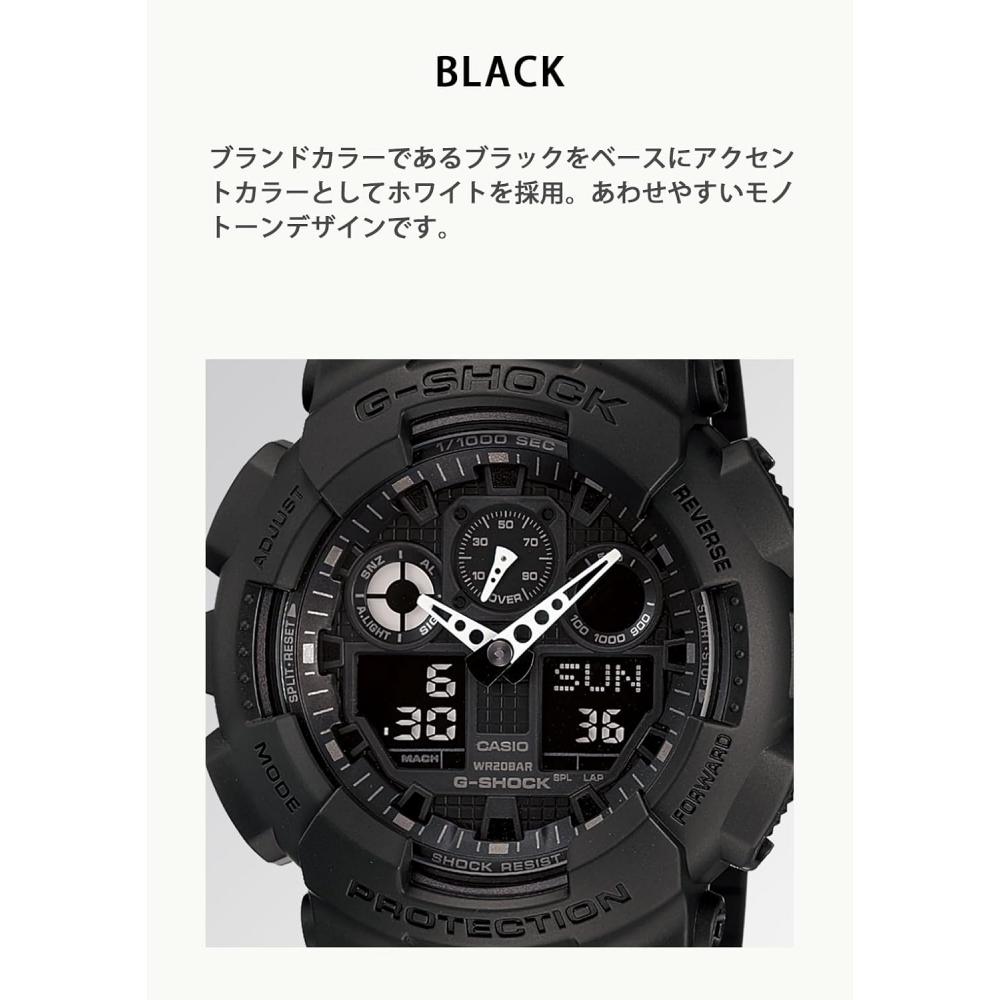 CaSio G Shock Men S Black Ga 100 1a1jf