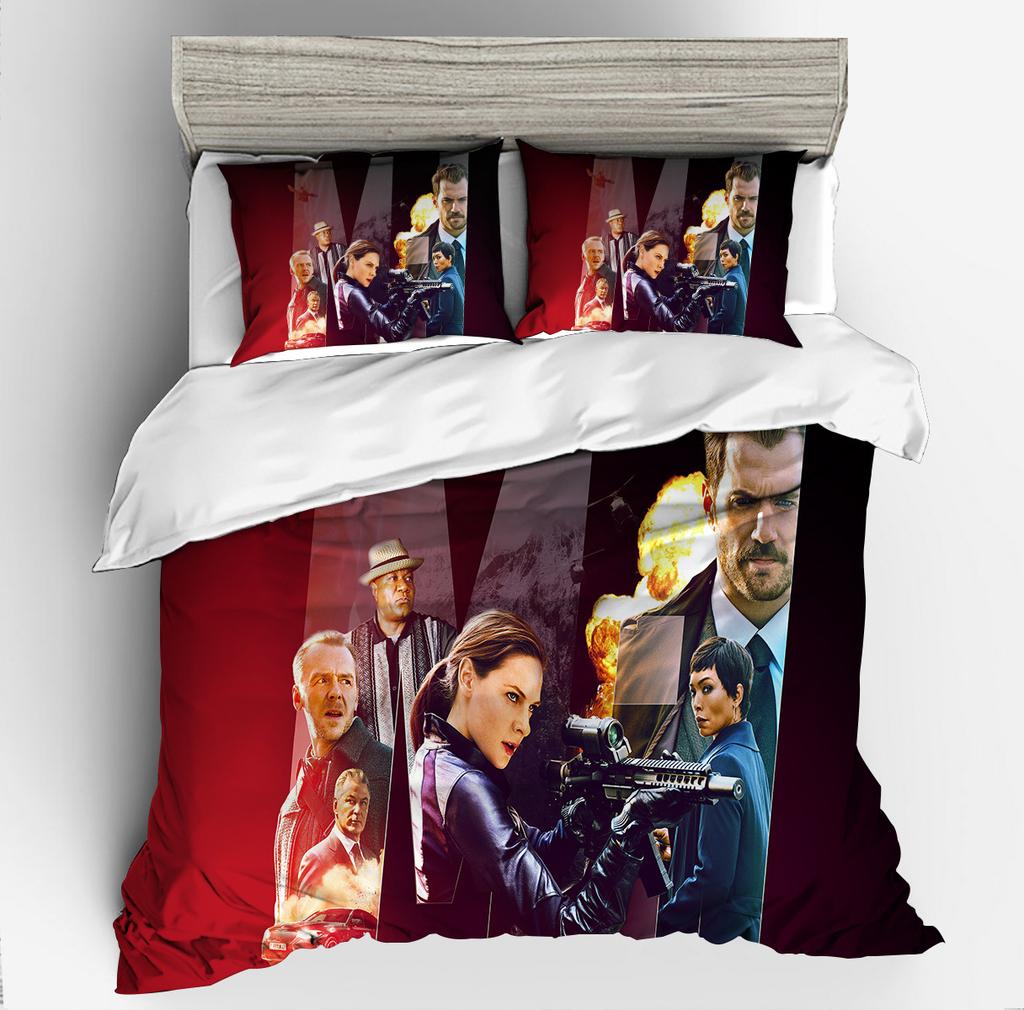 3pcs Bedding Set to-m cr-ush CIA 3D Printed Cozy Duvet Cover King Queen Twin Size Birthday Gift for Adult Bedroom Decor