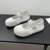 Ugly cute Mary Jane shallow mouth Velcro lazy shoes soft sole comfortable fashion versatile Boken single shoes one-word buckle women's shoes
