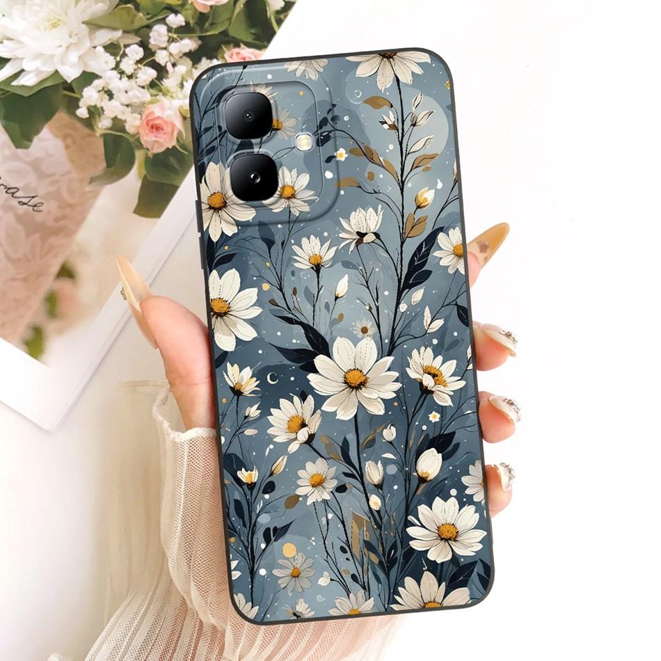 For Infinix Smart 20 2026 Cute Cat Flower Cartoon Phone Case For Infinix Smart20 X6840 X6840B Soft Silicone Covers Bumpers