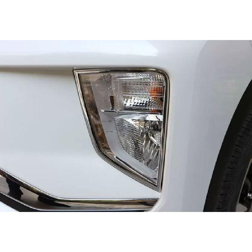 Chrome Front Bumper Fog Light Lamp Trim For Mitsubishi Eclipse Cross 2018-2020
