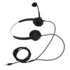 Telephone Headset Noise Reduction 3.5mm Straight Head Customer Service Headphone with Mic for VOIP Phones Call Center