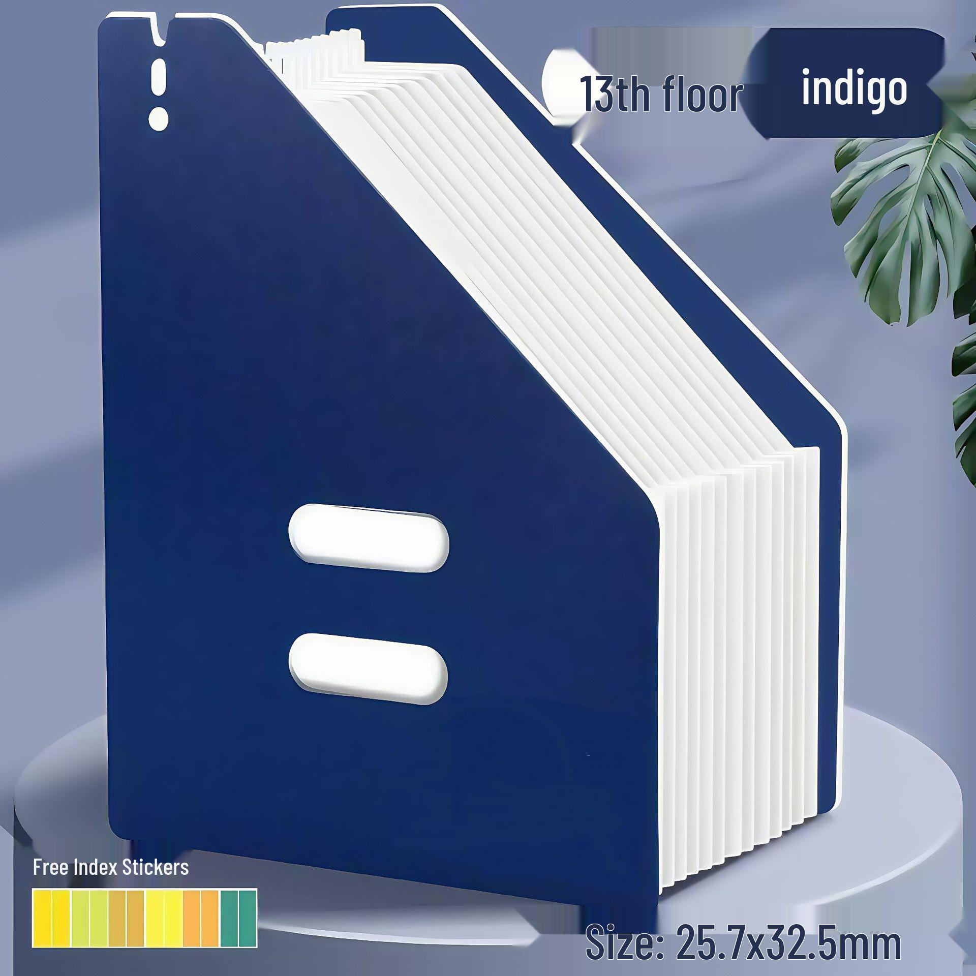 Вертикальная папка-гармошка формата A4 большой вместимости с многослойными карманами для хранения и организации контрольных работ A4