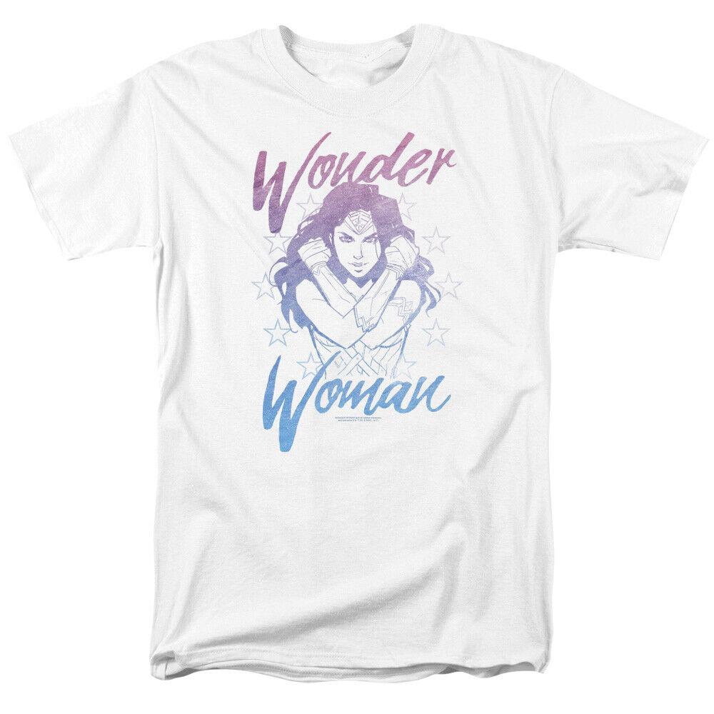 26 Wonder Woman Movie Retro Stance T Shirt Licensed Comic Book Hero Tee New White Unisex T-Shirt M