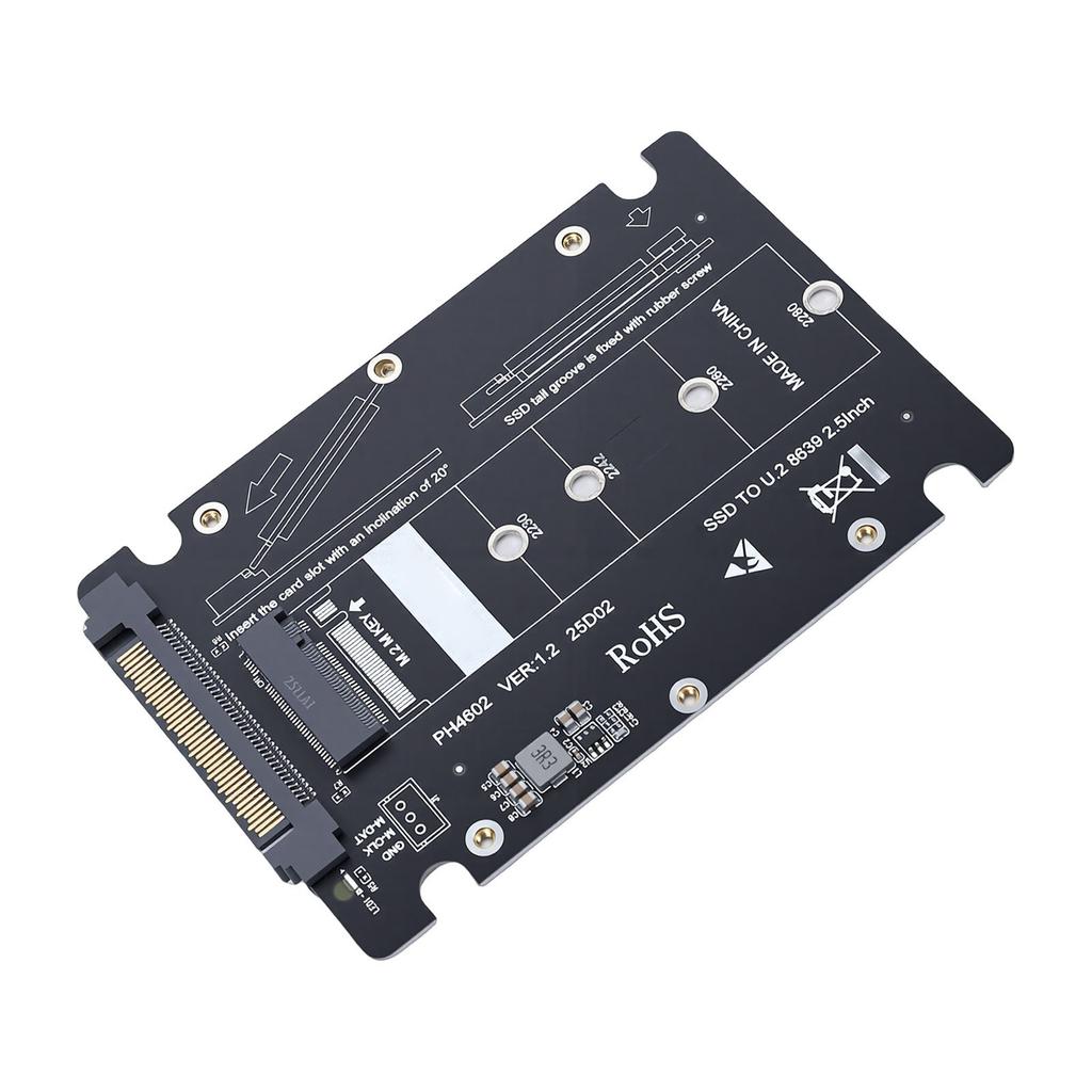 M.2 To U.2 SSD Adapter 64Gbps M.2 M Key NVMe To U.2 SFF 8639 SSD Adapter PCIE4.0 X4 Gen4 Support for 2230 2242 2260 2280
